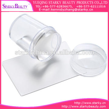 New arrivel 4cm jumbo XL clear jelly stamper,DIY Stamping Nail Art Stamper & Scraper