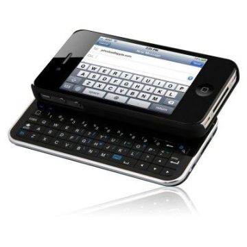 Ultra Slim Slide Out Wireless Bluetooth Keyboard Case White With Individual Color Box Packing