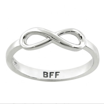 Yiwu Aceon Edelstahl Infinity Ring - BFF bester Freund für immer