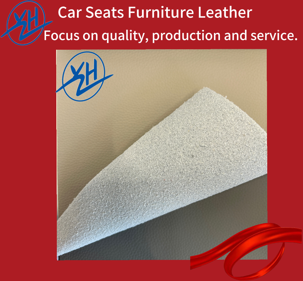 Cuero de asiento de automóvil artificial de PVC