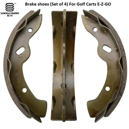 Brake Shoes Set of 4 for E-Z-GO TXT Golf Carts - Part Number 27943-G01