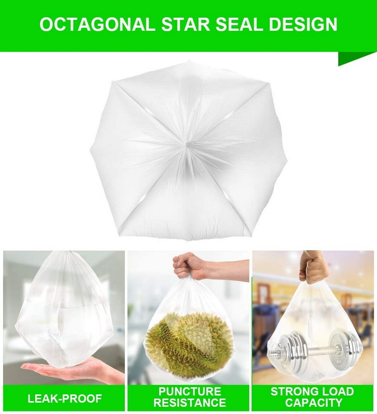 Extra Large Clear Strong Kitchen Garbage Bags