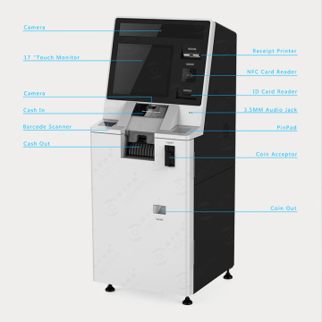 Standalone Banknote and Coin Deposit self service terminal for Financial Institute