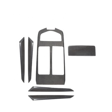7PCS Carbon Fiber Interior Trim Set for Maserati Ghibli 2013-2017 Dashboard & Control Cover