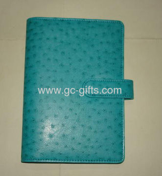 A5 Ostrich Leather Notebook Cover 