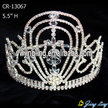 Coronas de la reina de la belleza del Rhinestone de la moda