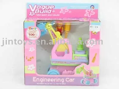 Plastic Toy, Free Wheel Knocked-down Car toy