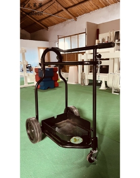 Foldable Steel Saddle Trolley with 10 Inch Wheels