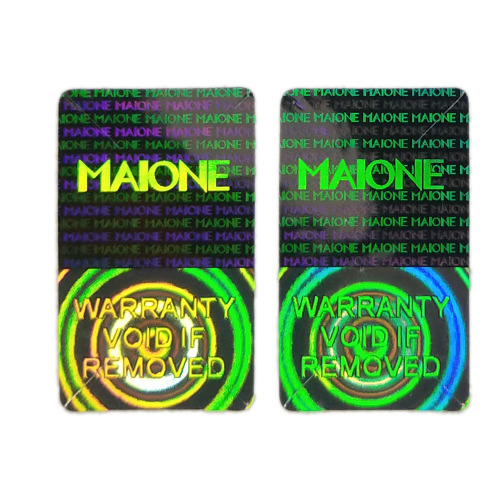 Custom Euro Laser Security Holographic Sticker off Off QR Code Serial Number 3D Hologram Label Sticker