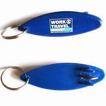 Plastic Surfboard Bottle Openers, Measures 7.5 x 2.5cm, Customized Designs are Accepted