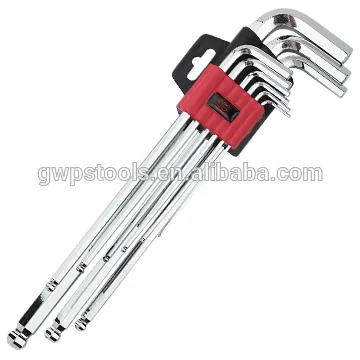 mirror finish ball point extra long allen key set