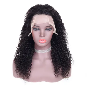 Wholesale Transparent HD Lace Frontal Wigs Cuticle Aligned Peruvian Hair Kinky Curly Wig Human Wigs 100% Human Hair