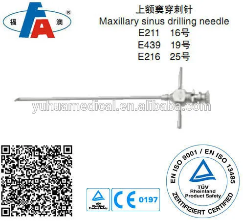 Maxillary sinus drilling needle, Nose instruments