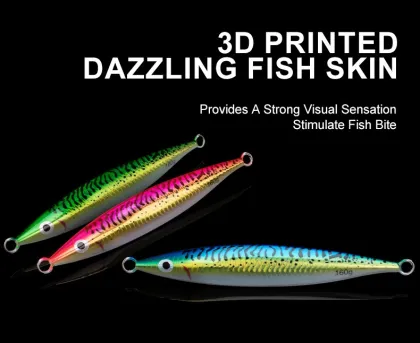 3D Printing UV Luminous Slow Pitch Jigging Lures - Metal Jigs for Saltwater Fishing