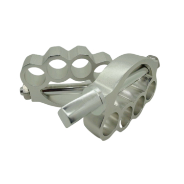 CNC Aluminum Front Foot Pegs Footrests for Retro Moto Body Parts