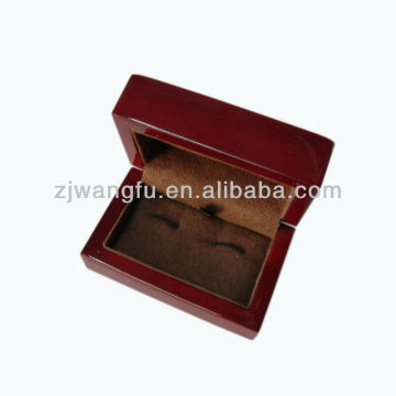 luxury wooden cufflink jewelry box