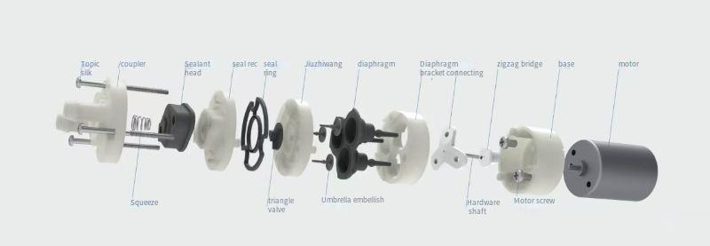 Pump valve explosion diagram