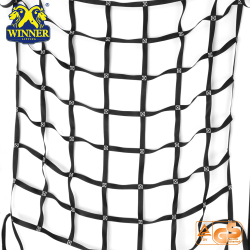 Polyester Webbing Cargo Net Holder Net For Car Truck And Trailer