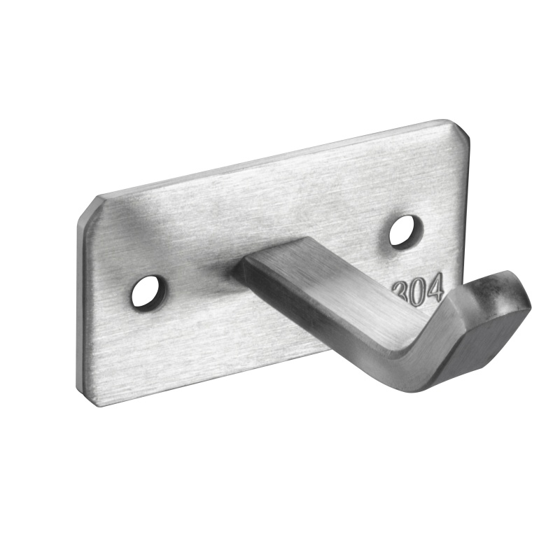 brushed nickel towel hook