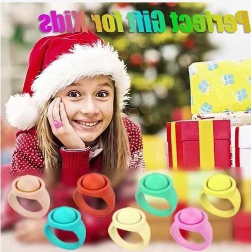 Anillos de dedo de silicona de Toy Fidget Spinner personalizado