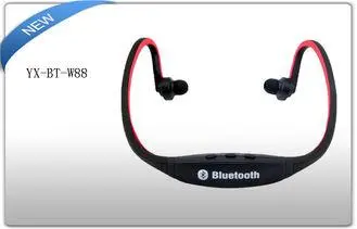 Black Sports Bluetooth 2.1 neck Back Headphones Noise Cance