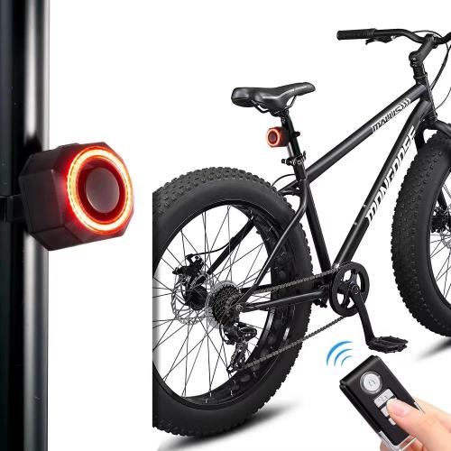 મલ્ટિફંક્શન વોટરપ્રૂફ ચાર્જ કરવા યોગ્ય સાયકલ બુદ્ધિશાળી ટાઈલલાઇટ એન્ટી-ચોરી વિરોધી એલાર્મ બ્રેક ચેતવણી પ્રકાશ