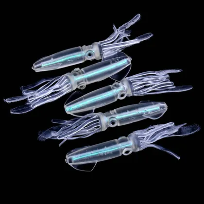 10cm 8g Rubber Octopus Squid Kastmaster Soft Bait for Tuna Fishing Lures and Tackle