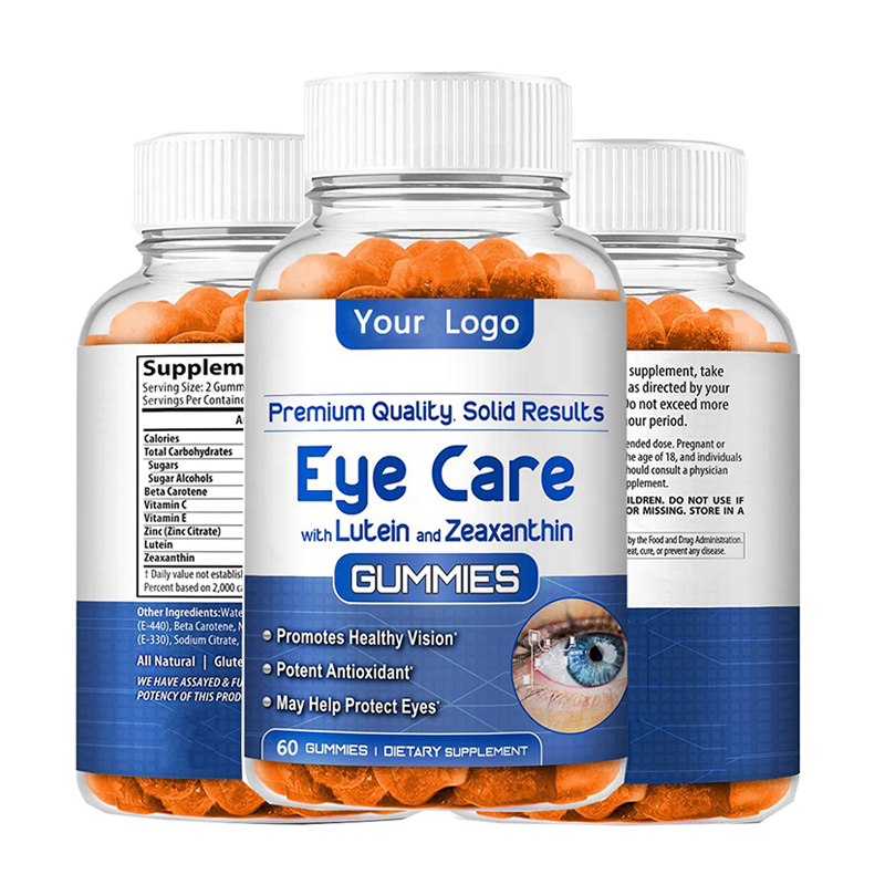 OEM/ODM Private Label Sugar Free Zeaxanthin Extract Healthy Vision Organic Lutein Eye Care Gummies