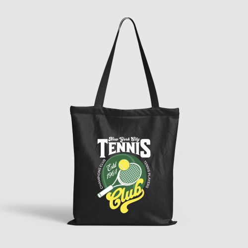 Parisian Olympic Tennis Legacy Tote Canvas Shopping Bag