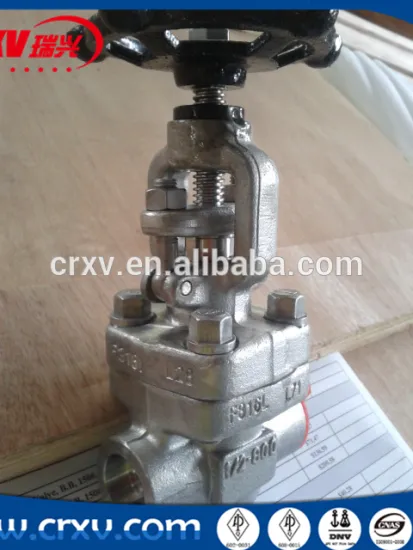 ANSI Forged Steel Globe Valve Stainless Steel 316 Drawing SW