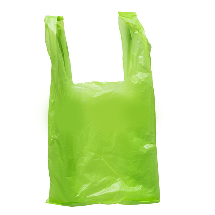 LDPE Plastic T Shirt Bag With Custom Printing Customized Logo In Small Medium Large Jumbo Size