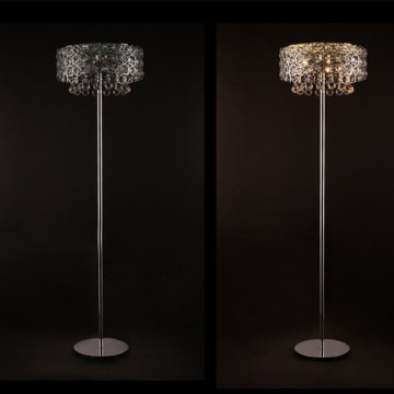 vintage luxurious crystal floor lamp