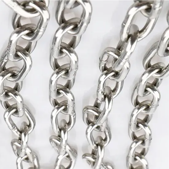 High-Quality 304 Stainless Steel Welded Chain: Polished Heavy-Duty Link Chain from Manufacturers