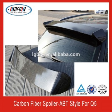 Carbon fiber Q5 car rear spoiler for Audi Q5 ABT style