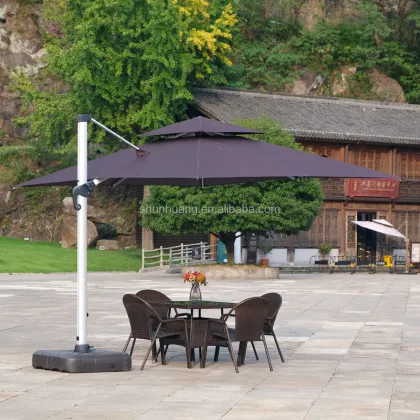 Hot Sale Promotional Outdoor Colorful Furniture Umbrellas
