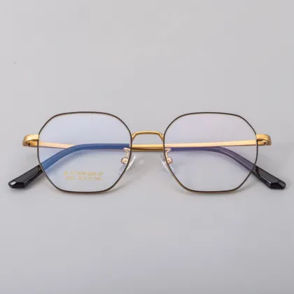 Ultralight Half Titanium Myopia Glasses - Retro Round Frame Eyewear for Men and Women