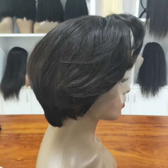 Pixie Cut Wigs Human Hair Lace Wigs ,13x4 Glueless Lace Front Brazilian Hair Wigs