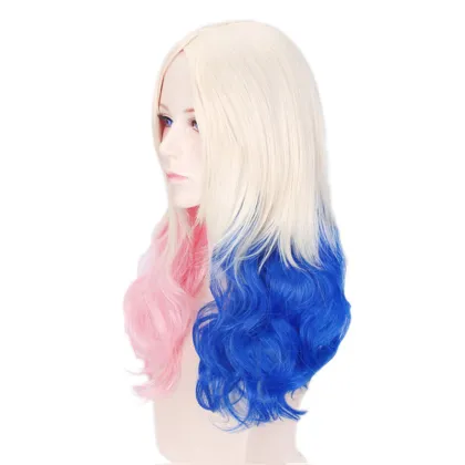 Suicide Squad Harley Quinn Gradient Wig Cosplay