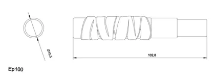 Decent Gold Mascara Tube