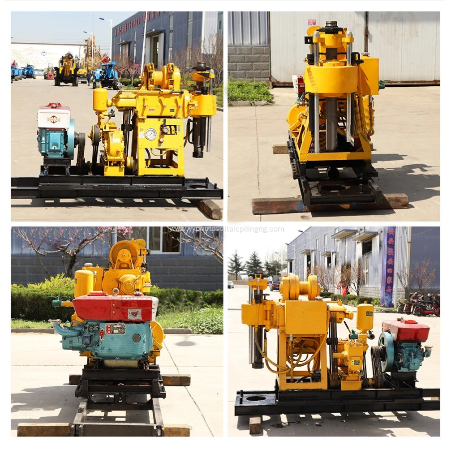 230m Small Portable Hydraulic Mine Water Well Machine