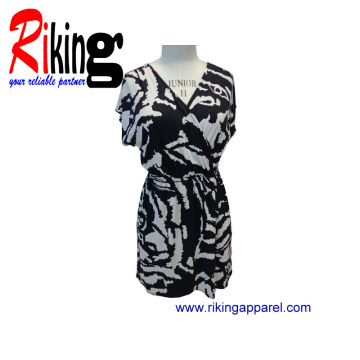 Fashion Ladies Printing Dress (RKD1382)