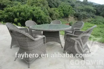 GW3125 rattan outdoor furniture dining set