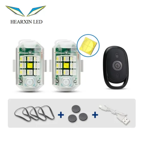 USB Rechargeable M3 Motorcycle Strobe Light for Bikes and Drones