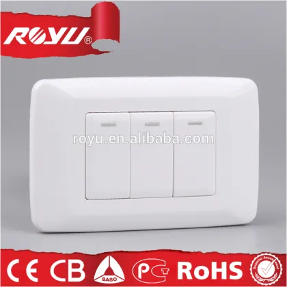 3 way switch,switch plate Injection,LIDE S13K2-A 12v led light switch panel
