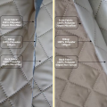 Wasserdicht 100% Polyester Ultraschall gesteppt Sofa Abdeckung