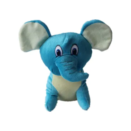 Cute 25cm Plush PP Cotton Cartoon Blue Elephant