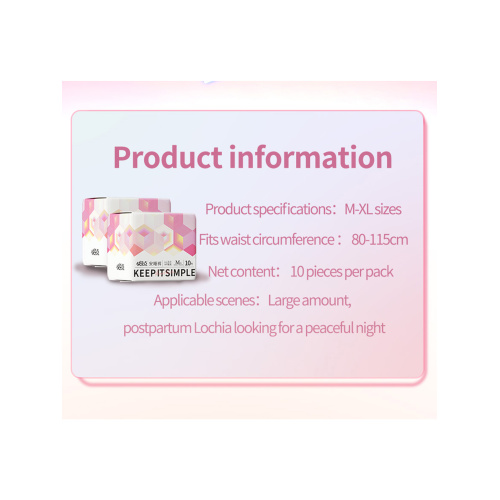 Pantalones de período de protección de múltiples capas para seguridad durante la noche