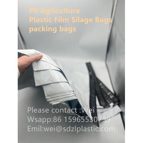 Bolsas de ensilaje de películas de plástico de agricultura de PE, bolsas de embalaje