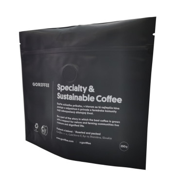 Custom Matte Black 250g Coffee Beans Bag