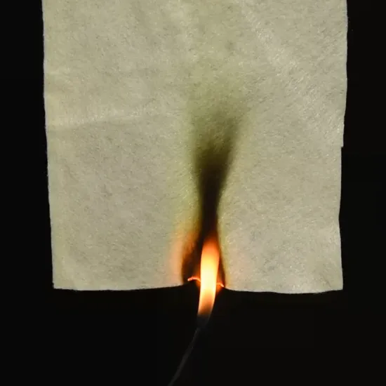 Aramid 1414 non-woven fabric, high temperature resistant fireproof clothing, bristled felt material.